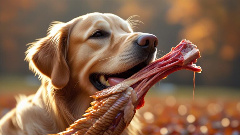 can a dog eat the turkey neck